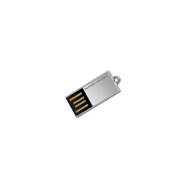 Super Talent Pico-C 64GB USB 2.0 Flash Drive (Silver) STU64GPCS